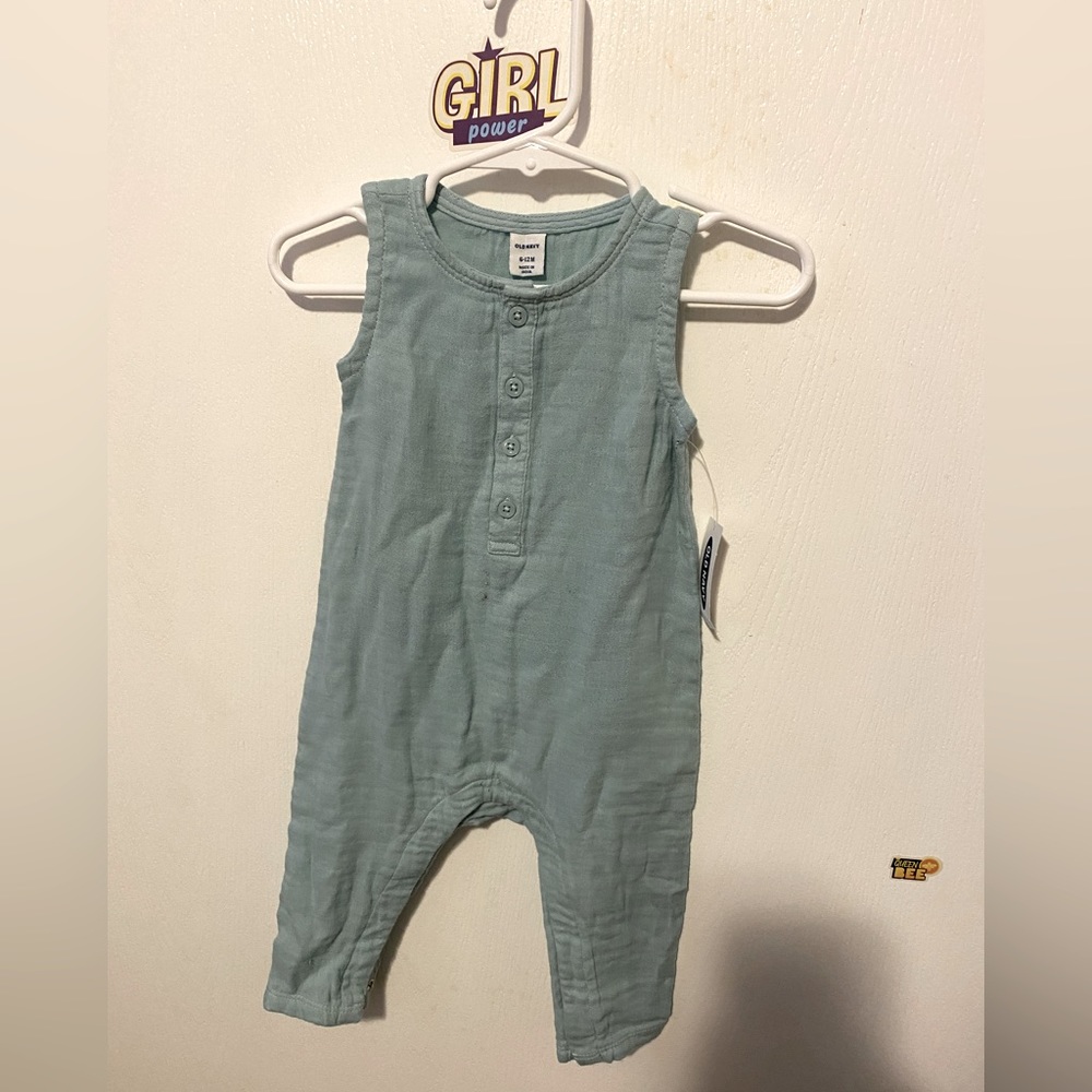 Old Navy Baby boy blue romper new with tags